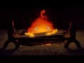 Fall peaceful asleep in the room with calcifer  studio ghibli music box  crackling fire sounds