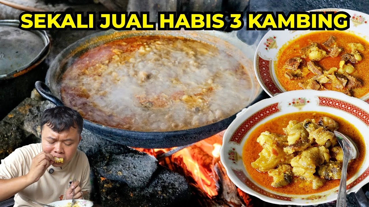 Spesial Tongseng Kambing! Belum Buka Yang Antri Udah Berdesakan!
