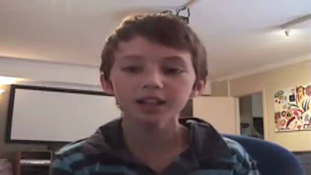 amateur boy on webcam