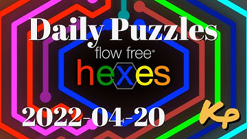 Flow Free Hexes - Daily Puzzles - 2022-04-20 - April 20th 2022