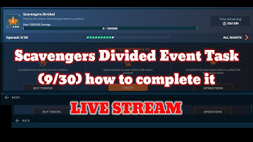 war robots scavengers divided event task (9/30) how to complete it #warrobotslive #warrobots