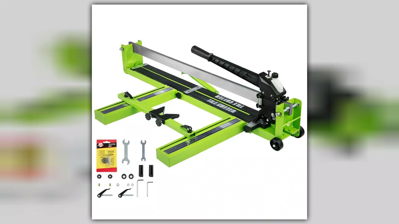 SucceBuy Manual Tile Cutter Infrared Laser Positioning Floor Cutter Push Knife Professional Hand To