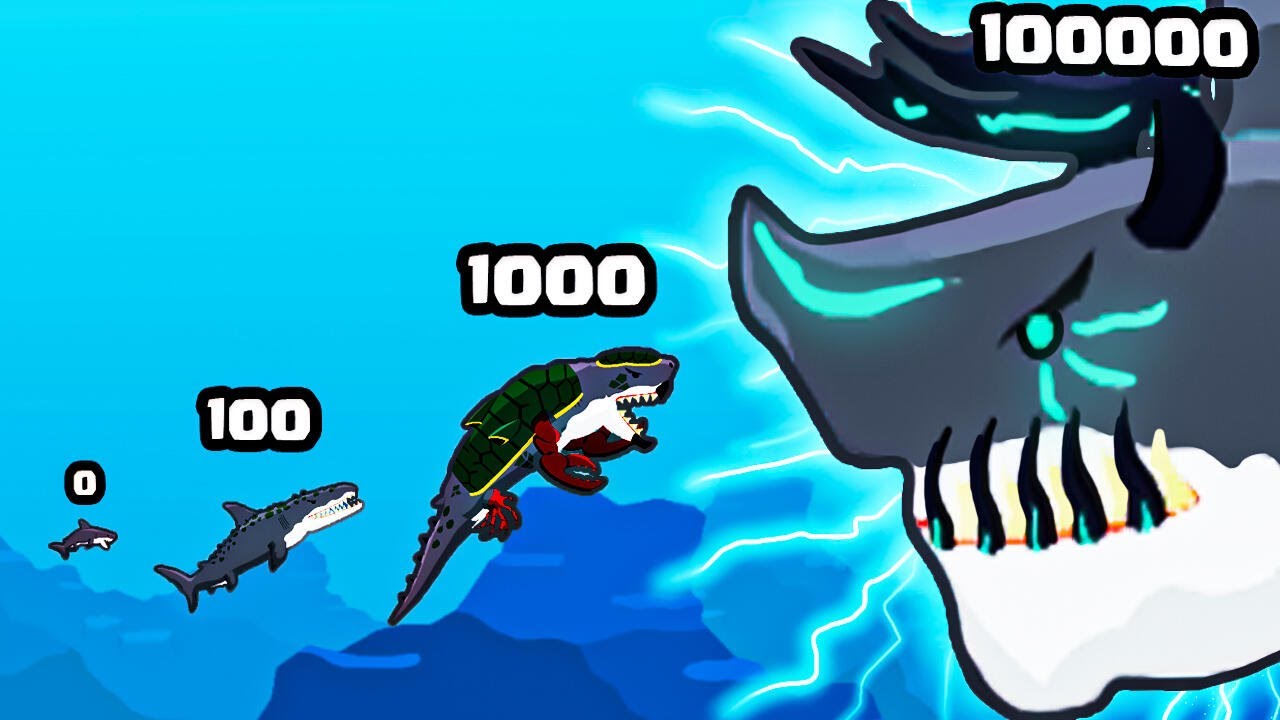 Mutating a Shark in a MAX LEVEL KAIJU