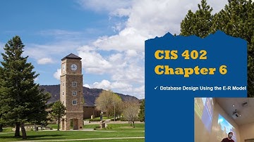 CIS 402 - Chapter 6 - Entity Relationship Diagram