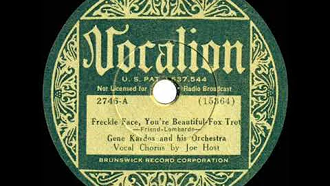 1934 Gene Kardos - Freckle Face, You're Beautiful ...