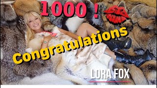 🎈🎉CELEBRATING FIRST 1000 SUBSCRIBERS in fox fur coats screenshot 4