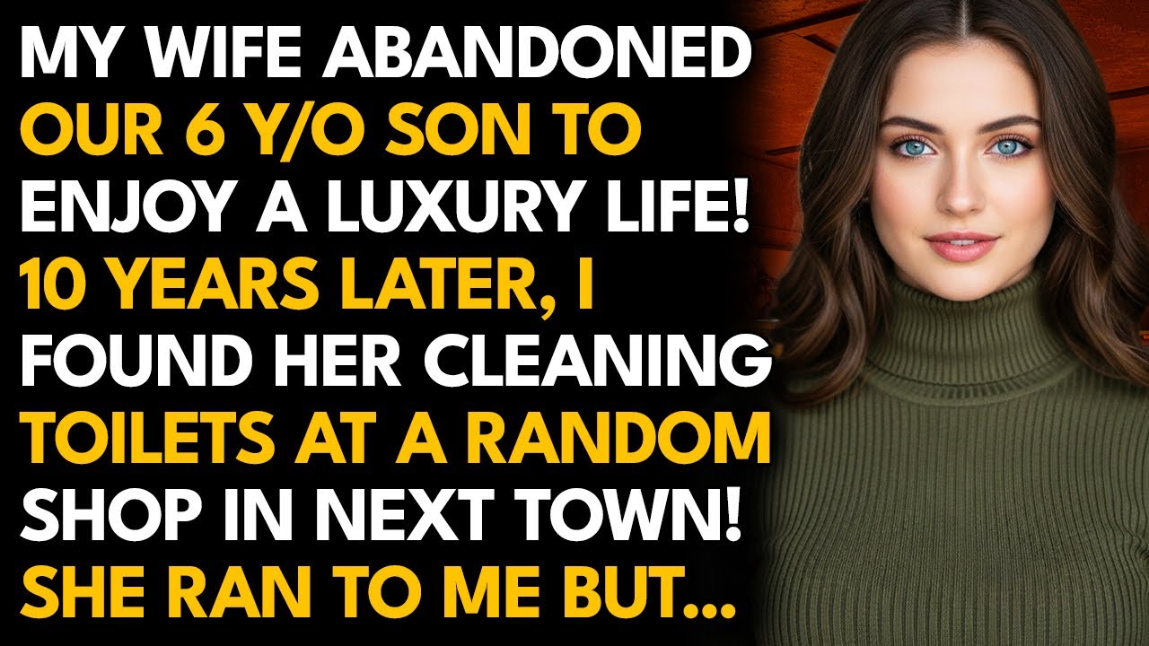 My Wife Abandoned Us For Luxury. 10 Years Later, I Found Her Cleaning ...