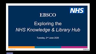 Exploring the new NHS Knowledge and Library Hub