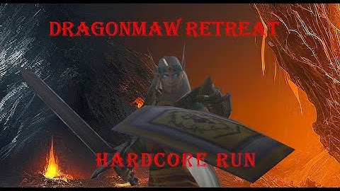 Turtle WoW - 💀HARDCORE💀 Dragonmaw Retreat Full Run - Warrior Tank POV