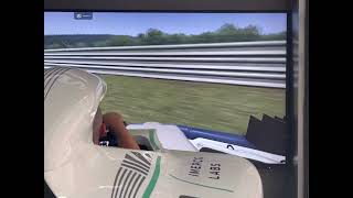 F1 FULL MOTION SIMULATOR WITH G-SEAT! Spa GP - Crash/Spinout Compilation! Imerco Labs #simulator