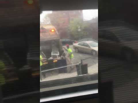 Garbage 🗑 truck man get mad