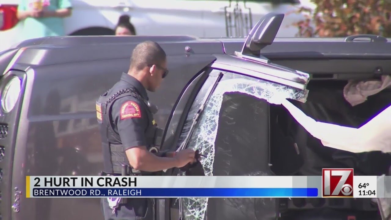 Crews rip open Jeep to free driver after Raleigh crash, 2 injured - YouTube