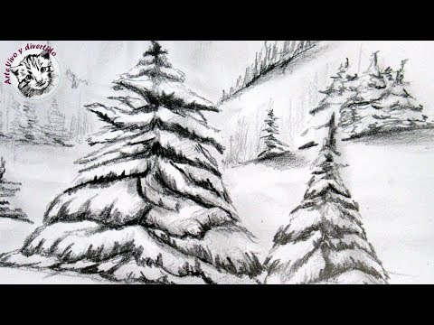 Video: Cómo Dibujar Nieve Con Un Lápiz