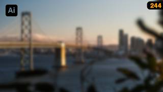 كيفية تطبيق تأثير التمويه الضبابي (Gaussian Blur) في برنامج إليستريتور screenshot 5
