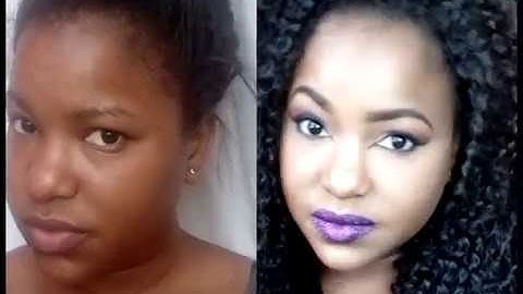 Purple Glitter Lips Makeup Tutorial || Jade Jade