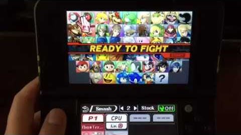 Smash 4 3DS-Vs. Lvl. 9 Mario