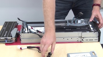 Lenovo ThinkSystem SD530 installing a PCIe front riser assembly