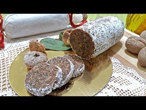 Salama od suhih smokava, smokvenjak, recept - Salame di fichi, lonzino di fico