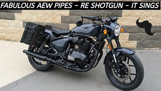 First RE Shotgun w/ AEW Pipes - This Bike Sings - Wahoo!