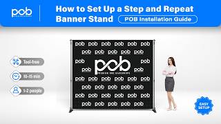 Full Step & Repeat Banner Setup  Top & Bottom Pole Pocket Backdrop Installation  POB Backdrops News