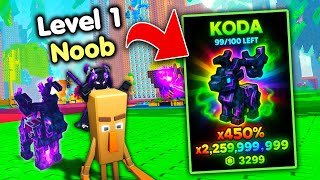 Starting Over as NOOB with BEST PET in Brainrot Climb and Jump! (Roblox)