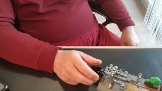 I play first on my Station with my Vibroplex. I have greatfull eith him