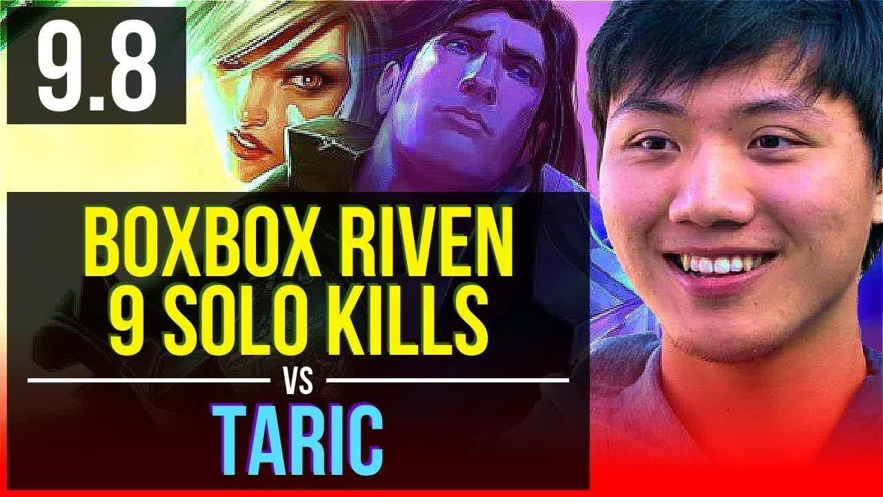 Carry your team like BoxBox RIVEN vs TARIC (TOP) | 3 early solo kills | NA Grandmaster | v9.8