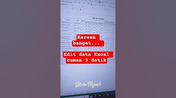 Kereen bangeet, kok bisa Edit Data Excel cuman 3 detik #trending #fyp #tutorial