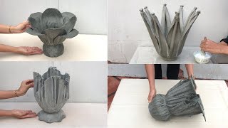 4 great videos on how to make cement flower pots - Beautiful