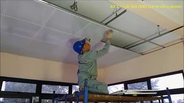 Hướng dẫn thi công trần nhôm Clip-in Alcorest