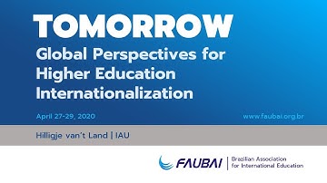 TOMORROW: Global Perspectives for IHE - Hilligje van