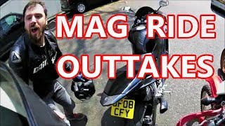 MAG Ride Outtakes from #MotorcyclesMatter
Heres a few outtake clips from my recent MAG #MotorcyclesMatter demo ride out in London..
Twitter https://twitter.com/psychopaul13
Instagram https://instagram.com/PSYCHO_PAUL_13
Yamaha MT-09 2015
MT-09 or FZ-09
Race Blue (Fastest Colour)
Full Race Carbon Akrapovic
Lots of little go faster bits.
Honda CRF 250L 2016
Red & White (Fastest Colour)
Leo Vince Exhaust
Lots of little go slower bits.
Shoei Helmet
Alpinestars Leathers, Boots and Gloves
Alpinestars One Piece race suit
Dainese Air Tex Jacket
Camera Garmin Virb
Nikon D5100 MAG Ride Outtakes from #MotorcyclesMatter