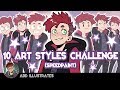 10 Art Styles Challenge! | SPEEDPAINT