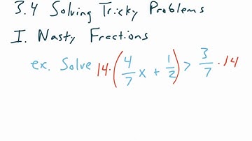 Algebra1: 3.4 Solving Multi-Step Inequalities