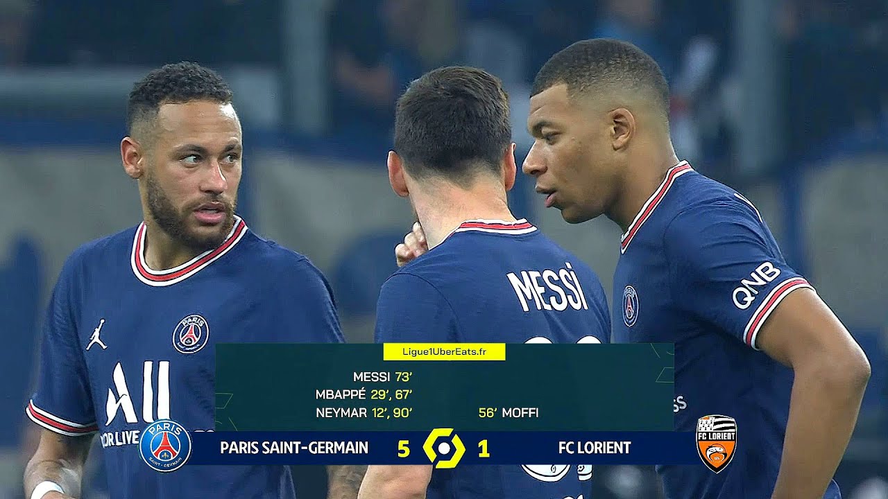 Mbappe's hat trick sends PSG to top of French league