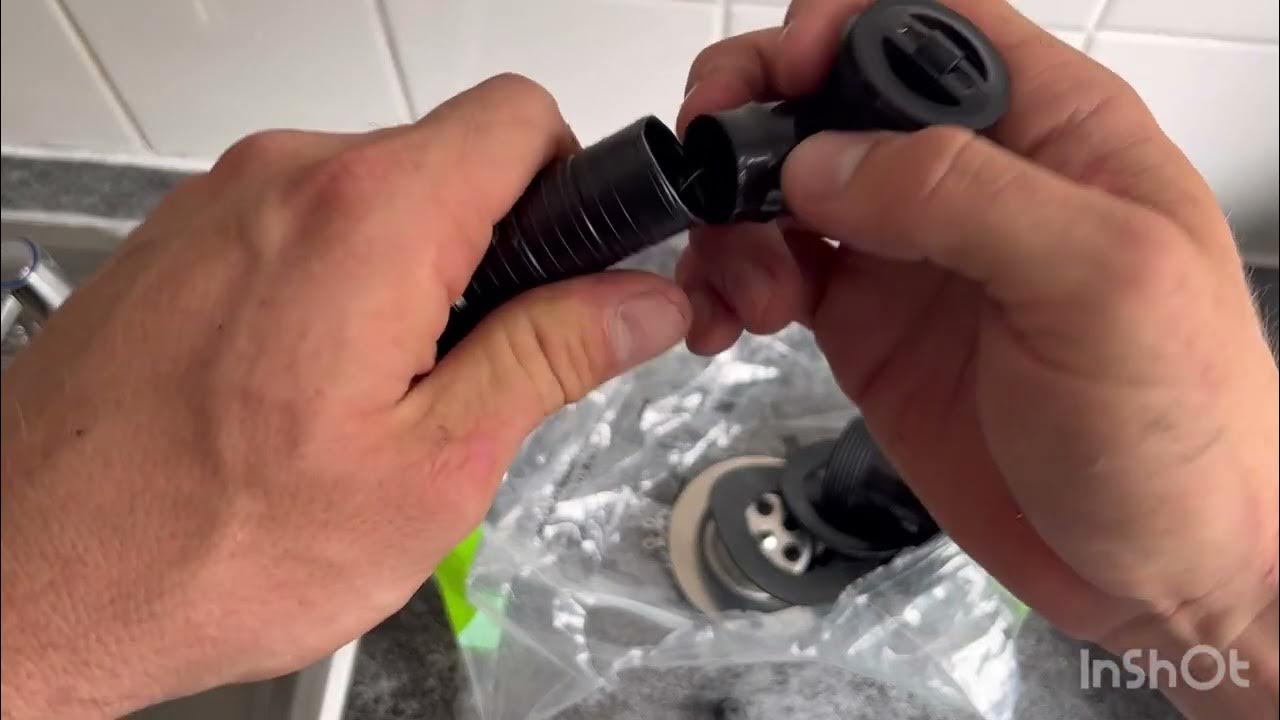 How to change a kitchen sink waste and overflow YouTube