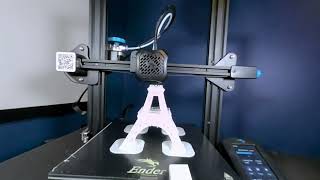 Eiffel Tower time-lapse 3d print in virtual reality