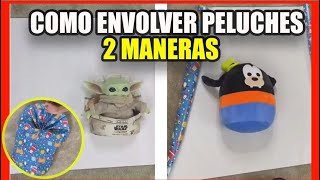 🎁 Como Envolver REGALOS con PAPEL de regalo 🎁 Como ENVOLVER un PELUCHE para regalo con papel FACIL