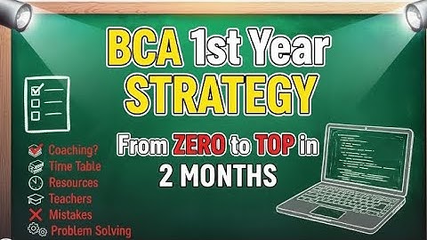 “BCA Semester 1 Syllabus Breakdown | All Subjects + Exam Strategy | MGKVP PART 1