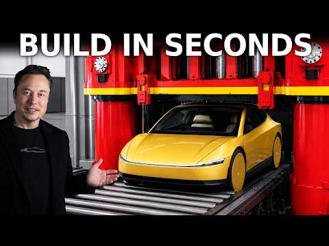 Amazing Tesla Giga Press 4.0 Finally Builds Car In Seconds!