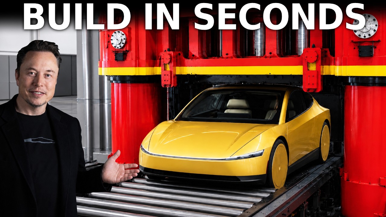 Incredible Tesla Giga Press 4.0 Now Manufacturing Cars in Seconds! – Video