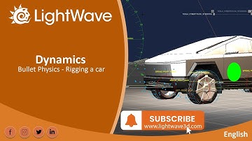 Lightwave 3D - Bullet Physics  - Rigging a car - ENGLISH