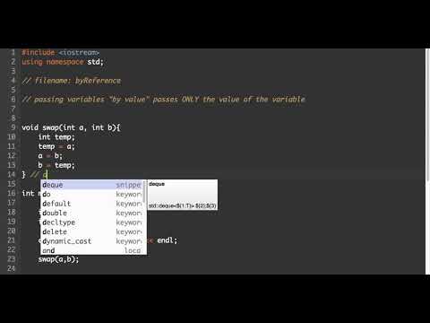 C++ Functions Lesson 12 - Reference Parameters