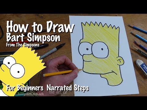 วีดีโอ: วิธีการวาดภาพเหมือนของ Bart Simpson