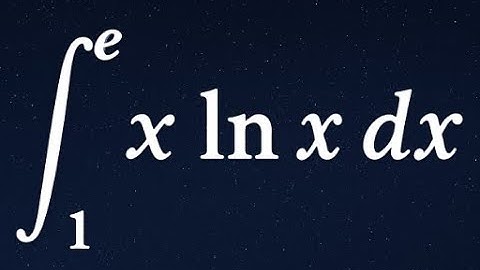 Definite Integral of x ln x from 1 to e | Integration by Parts Made Easy