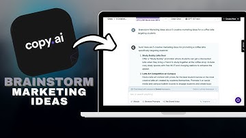 How to Brainstorm Marketing Ideas Using Copy.ai Tools in SECONDS!