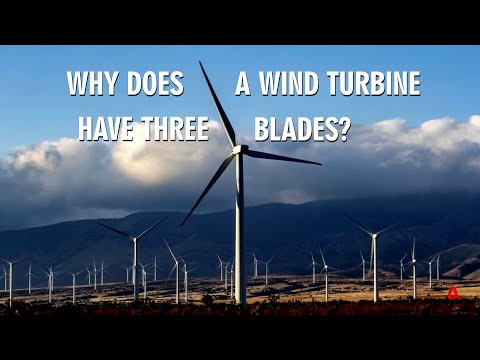 Why does a wind turbine have three blades?