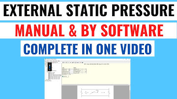 External Static Pressure Calculation By Manual & ASHRAE Duct Fitting Database Software In Hindi