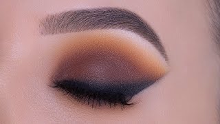 how to flawless matte brown smokey eyes tutorial