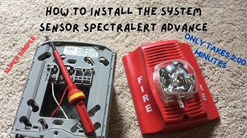 How to install the system sensor Spectralert advance P2R horn/strobe